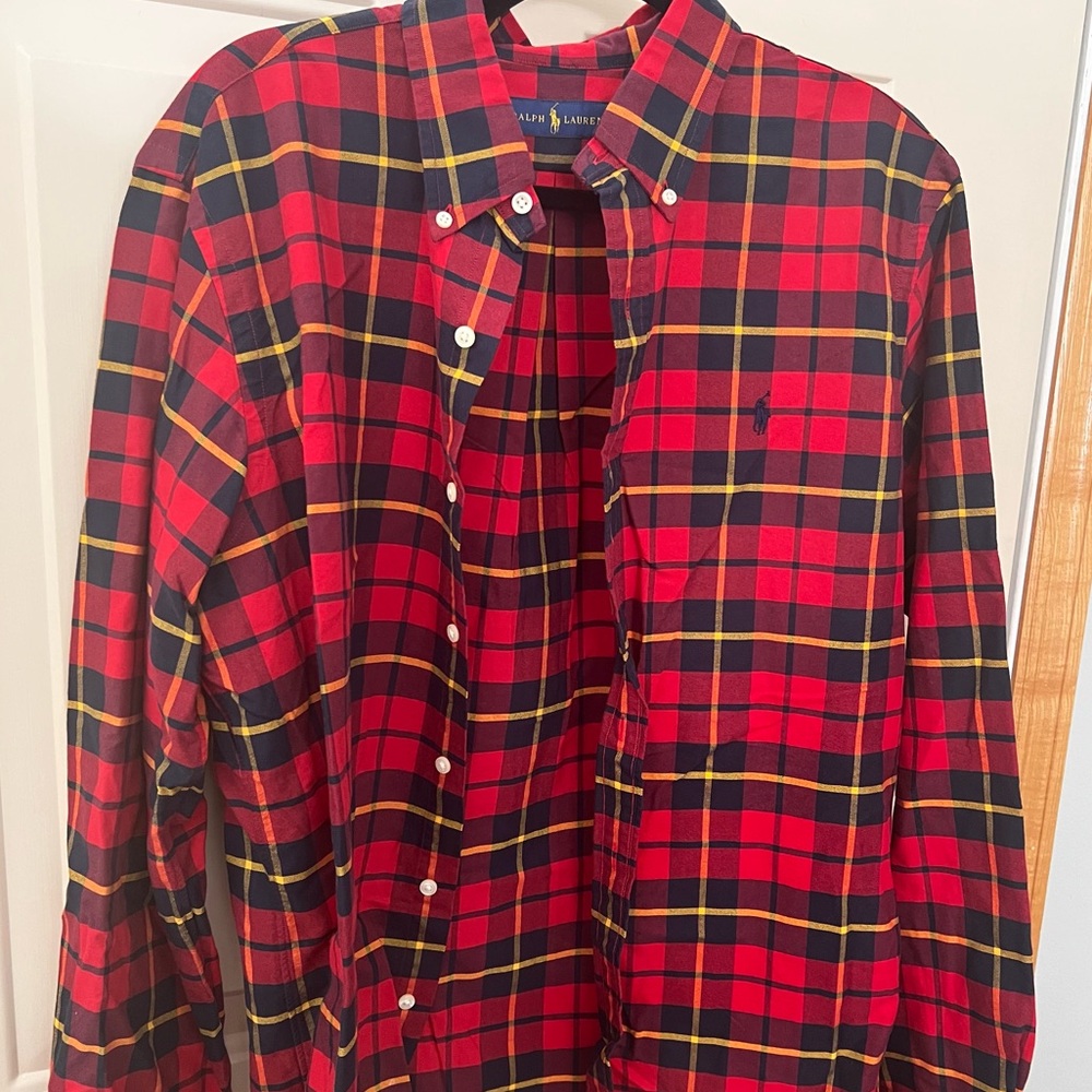 Polo Ralph Lauren 
Classic Plaid Button Up Dress Shirt
